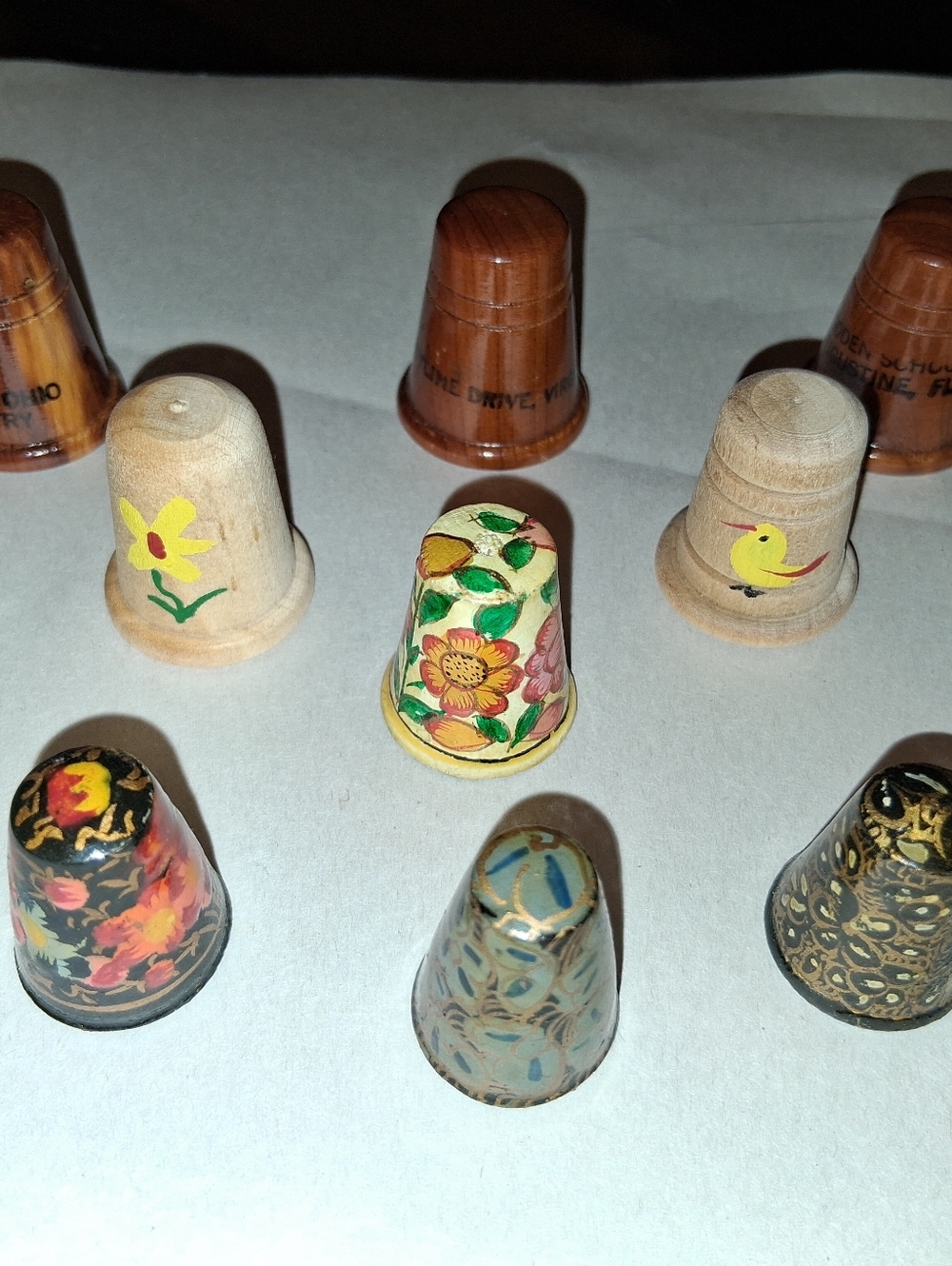 Vintage Wooden Thimble Bundle - Picture 14 of 15